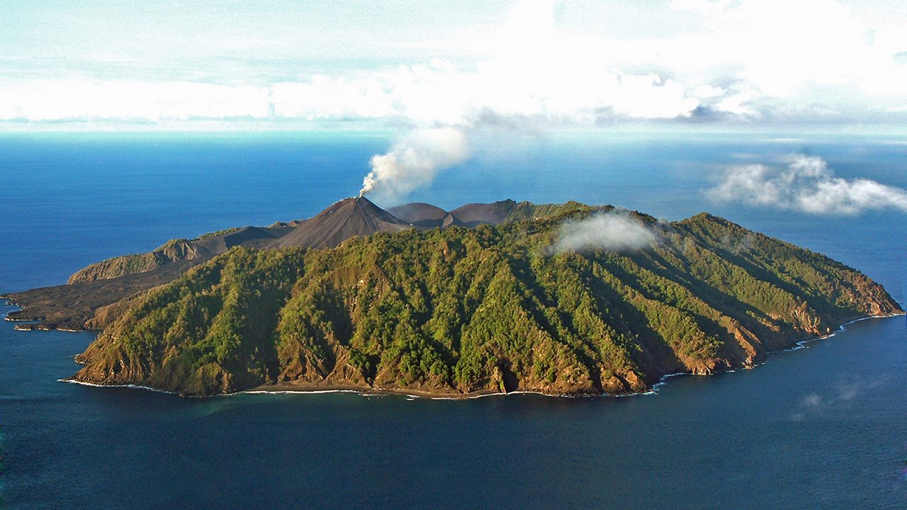 Volcano in Barren Island